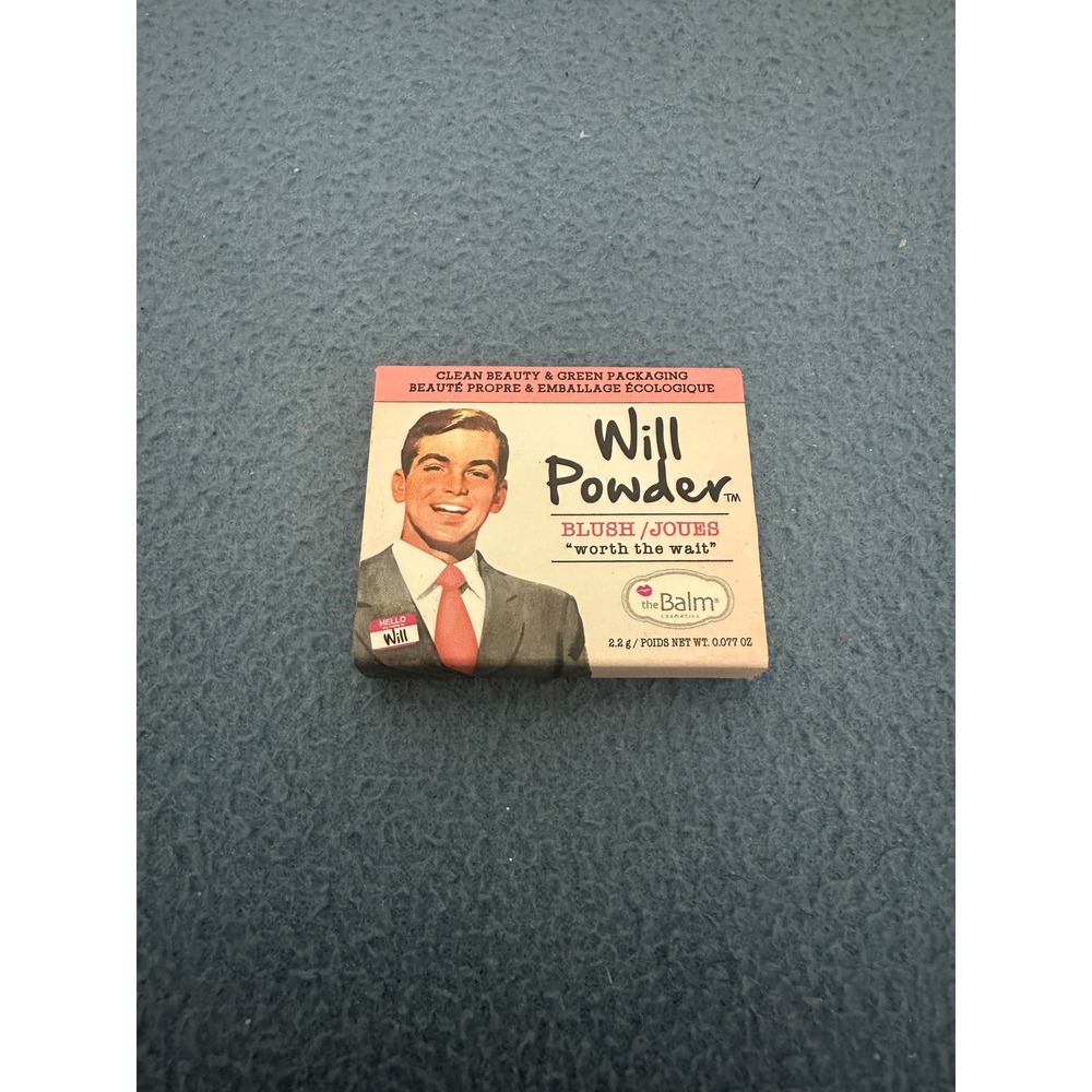 theBalm Will Powder Blush Worth the Wait Pink Travel Size 2.2g New Lot of 2